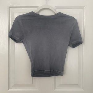 victoria secret pink crop shirt